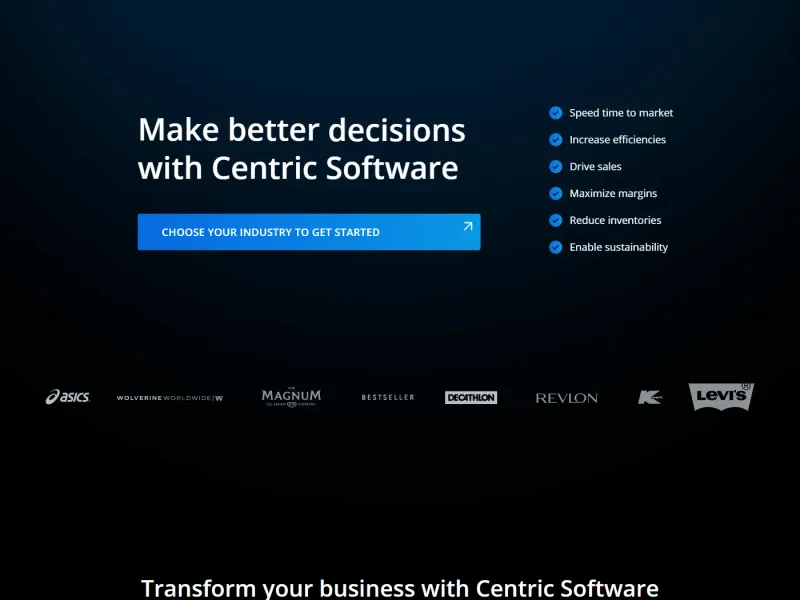 Centric Software — Enterprise SaaS